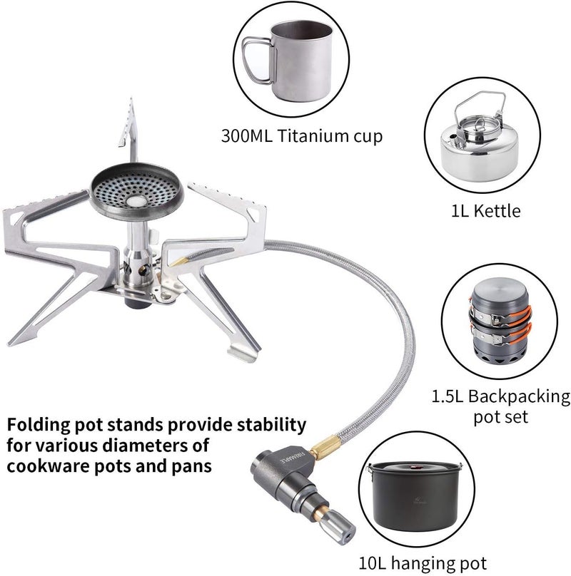 Fire-Maple Fire Maple Polaris Pressure Regulator Stove | Portable Camping Backpacking Stove | Lightweight Durable Camp Cooking Stuff | Wind Resistent Jet Burner | Perfect Boiling Performance in Cold Weather - Image 2